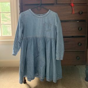 Denim long sleeve dress